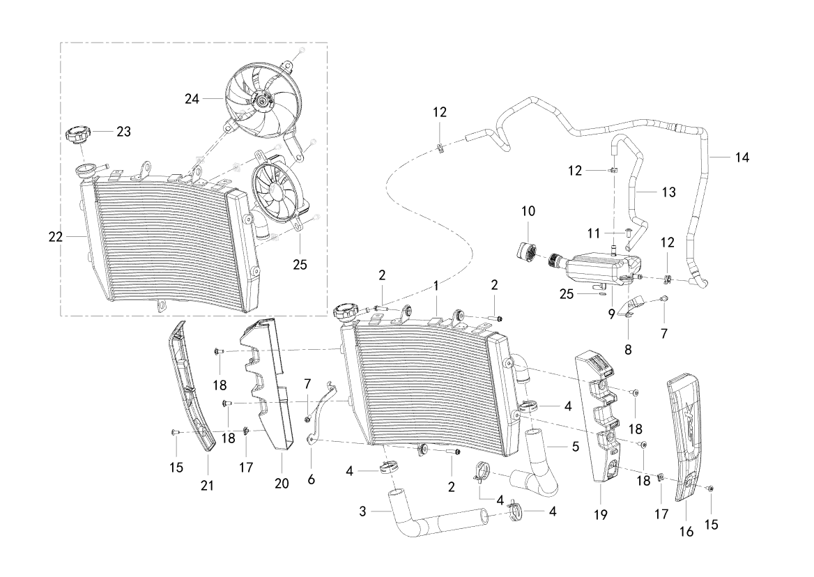F21 COOLING SYSTEM ASSY.