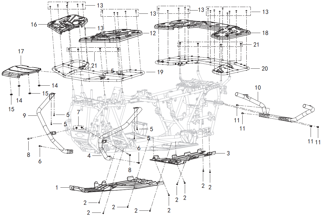 F24 、 BUMPER SAAEMBLY、SHELF ASSEMBLY