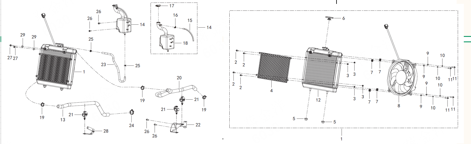 F31 COOLING SYSTEM ASSY.