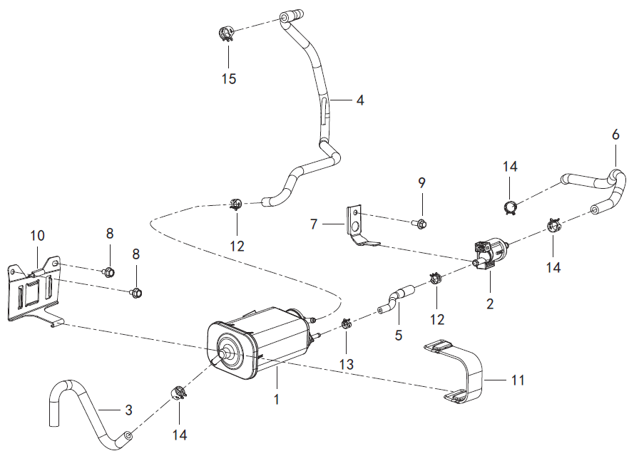 F21 FUEL EVAPORATION ASSEMBLY .
