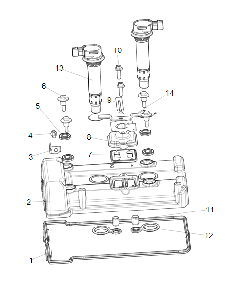 E01 CYLINDER COVER ASSEMBLY