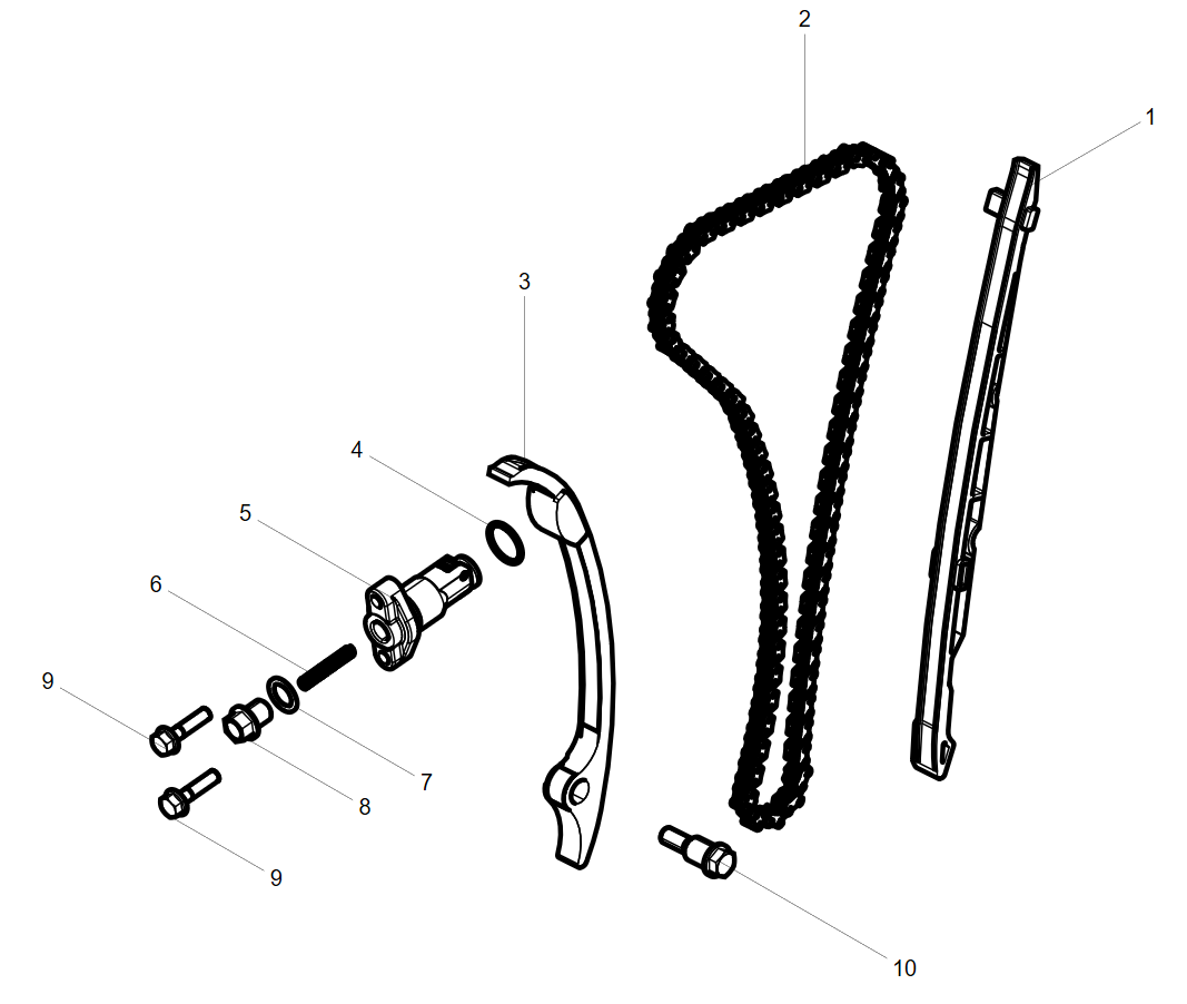 E05 TIMING TENSIONING MECHANISM SYSTEM