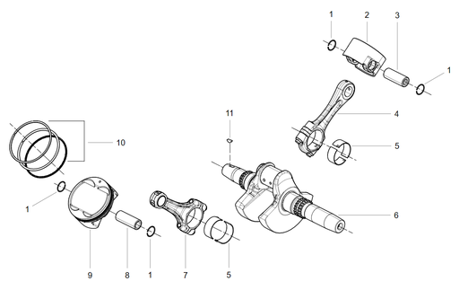 CONNECTING ROD BEARINGS（blue）